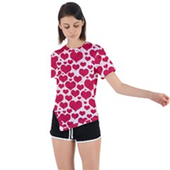 Asymmetrical Short Sleeve Sports T-Shirt 