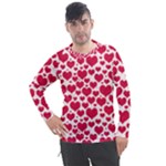 Hearts Valentine Pattern Seamless Men s Pique Long Sleeve T-Shirt