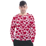 Hearts Valentine Pattern Seamless Men s Long Sleeve Raglan T-Shirt