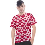 Hearts Valentine Pattern Seamless Men s Sport Top