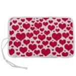 Hearts Valentine Pattern Seamless Pen Storage Case (S)