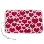 Hearts Valentine Pattern Seamless Pen Storage Case (M)