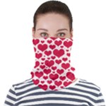 Hearts Valentine Pattern Seamless Face Seamless Bandana (Adult)