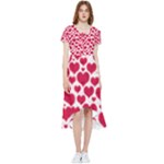 Hearts Valentine Pattern Seamless High Low Boho Dress