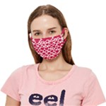 Hearts Valentine Pattern Seamless Crease Cloth Face Mask (Adult)