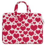 Hearts Valentine Pattern Seamless MacBook Pro 13  Double Pocket Laptop Bag