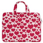 Hearts Valentine Pattern Seamless MacBook Pro 15  Double Pocket Laptop Bag 