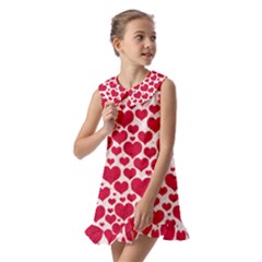 Kids  Pilgrim Collar Ruffle Hem Dress 