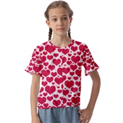 Kids  Cuff Sleeve Scrunch Bottom T-Shirt 