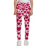 Hearts Valentine Pattern Seamless Kids  Skirted Pants