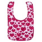 Hearts Valentine Pattern Seamless Baby Bib