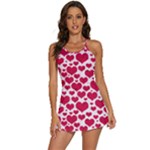 Hearts Valentine Pattern Seamless 2-in-1 Flare Activity Dress