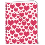 Hearts Valentine Pattern Seamless 6  x 8  Hardcover Notebook