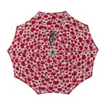 Hearts Valentine Pattern Seamless Automatic Folding Umbrella with Case (Large)