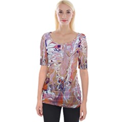 Wide Neckline T-Shirt 