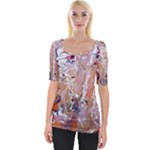 Pour Flames Wide Neckline T-Shirt