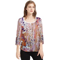 Chiffon Quarter Sleeve Blouse 