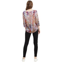 Chiffon Quarter Sleeve Blouse 