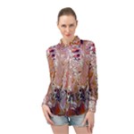 Pour Flames Long Sleeve Chiffon Shirt