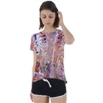 Pour Flames Short Sleeve Open Back T-Shirt