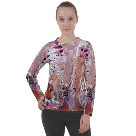 Pour Flames Women s Long Sleeve Raglan T