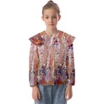 Pour Flames Kids  Peter Pan Collar Blouse