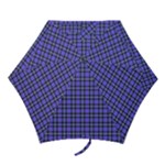 Blue Tartan Plaid 1 Mini Folding Umbrellas