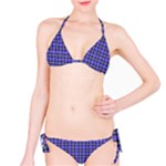 Blue Tartan Plaid 1 Classic Bikini Set