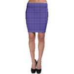 Blue Tartan Plaid 1 Bodycon Skirt