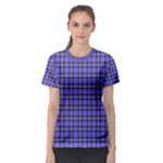 Blue Tartan Plaid 1 Women s Sport Mesh T-Shirt