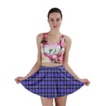 Blue Tartan Plaid 1 Mini Skirt