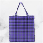 Blue Tartan Plaid 1 Grocery Tote Bag