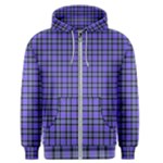 Blue Tartan Plaid 1 Men s Zipper Hoodie