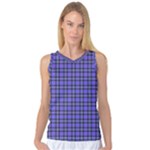 Blue Tartan Plaid 1 Women s Basketball Tank Top