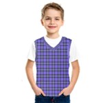 Blue Tartan Plaid 1 Kids  Basketball Tank Top