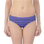 Blue Tartan Plaid 1 Hipster Bikini Bottoms