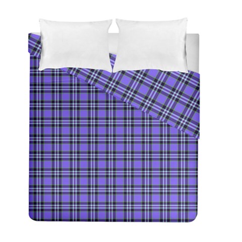 Blue Tartan Plaid 1 Duvet Cover Double Side (Full/ Double Size) from ArtsNow.com