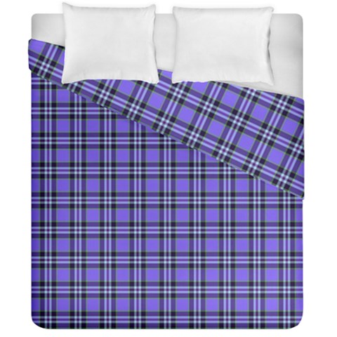 Blue Tartan Plaid 1 Duvet Cover Double Side (California King Size) from ArtsNow.com