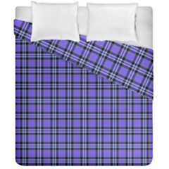 Blue Tartan Plaid 1 Duvet Cover Double Side (California King Size) from ArtsNow.com