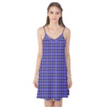 Blue Tartan Plaid 1 Camis Nightgown 