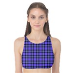 Blue Tartan Plaid 1 Tank Bikini Top