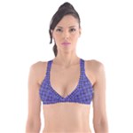 Blue Tartan Plaid 1 Plunge Bikini Top