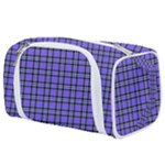 Blue Tartan Plaid 1 Toiletries Pouch