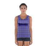 Blue Tartan Plaid 1 Sport Tank Top 