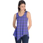 Blue Tartan Plaid 1 Sleeveless Tunic