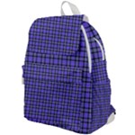 Blue Tartan Plaid 1 Top Flap Backpack