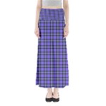 Blue Tartan Plaid 1 Full Length Maxi Skirt