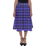 Blue Tartan Plaid 1 Perfect Length Midi Skirt