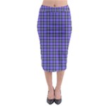 Blue Tartan Plaid 1 Midi Pencil Skirt