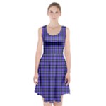 Blue Tartan Plaid 1 Racerback Midi Dress